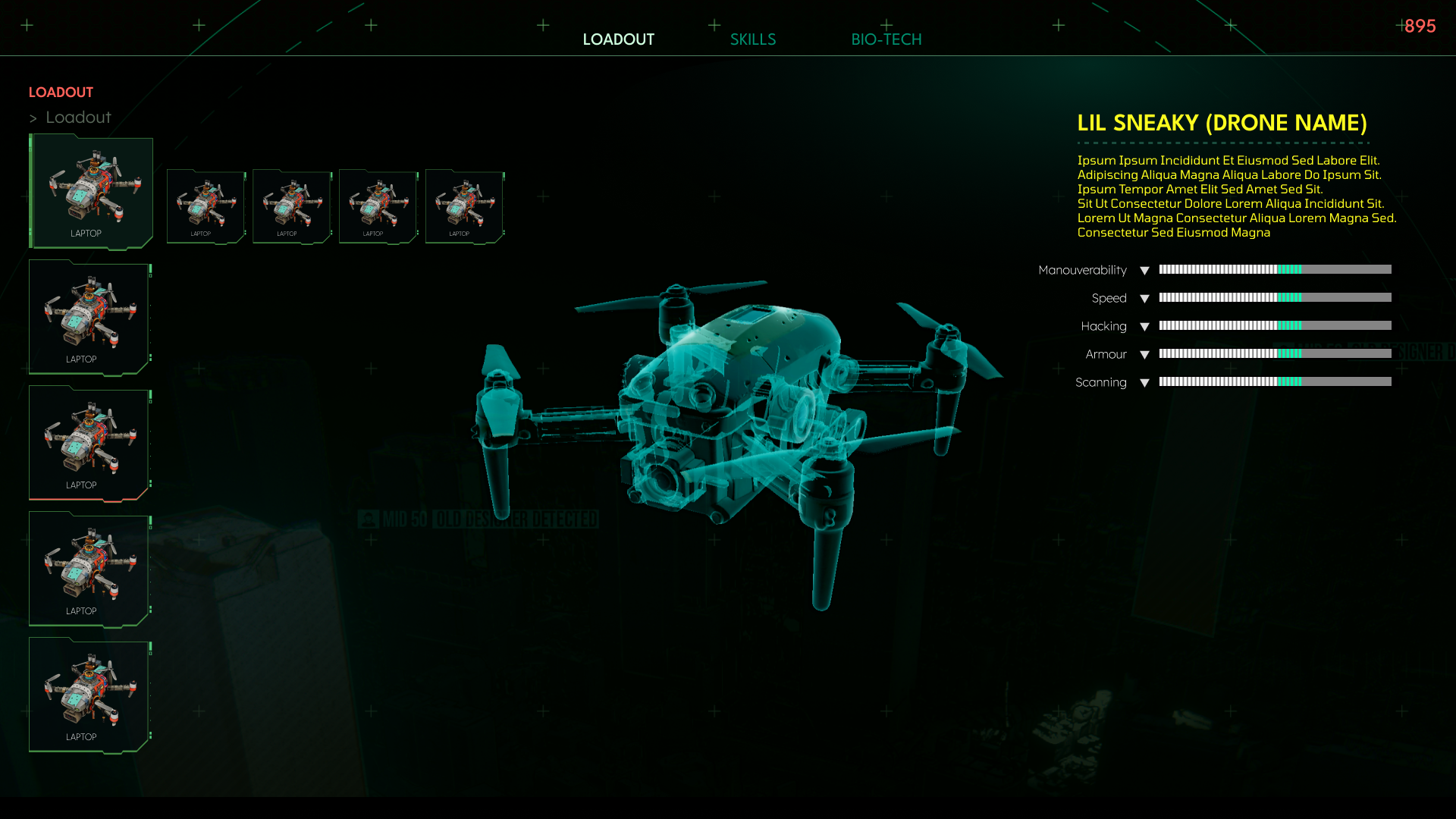 Character Screen