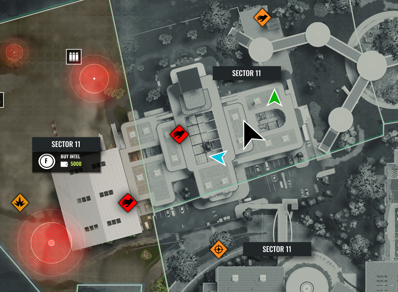 Map icons and waypoints — Sector 11